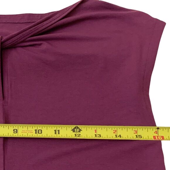 Eileen Fisher Plum Purple Dress with Twisted Back Detail  Size XXS - Picture 8 of 9